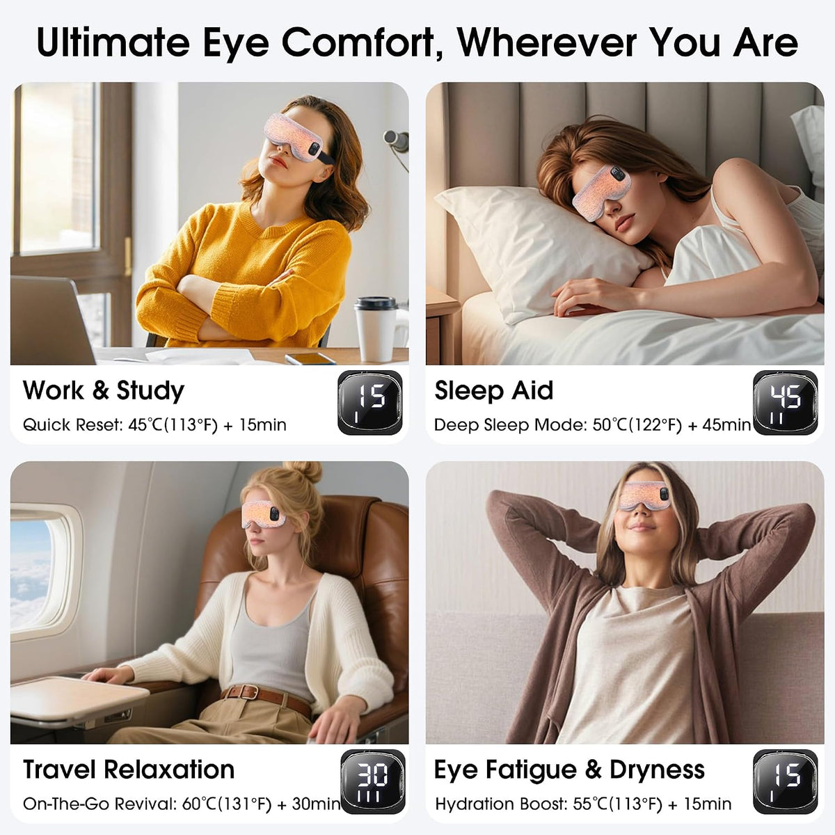 Cordless Heated Eye Therapy Mask