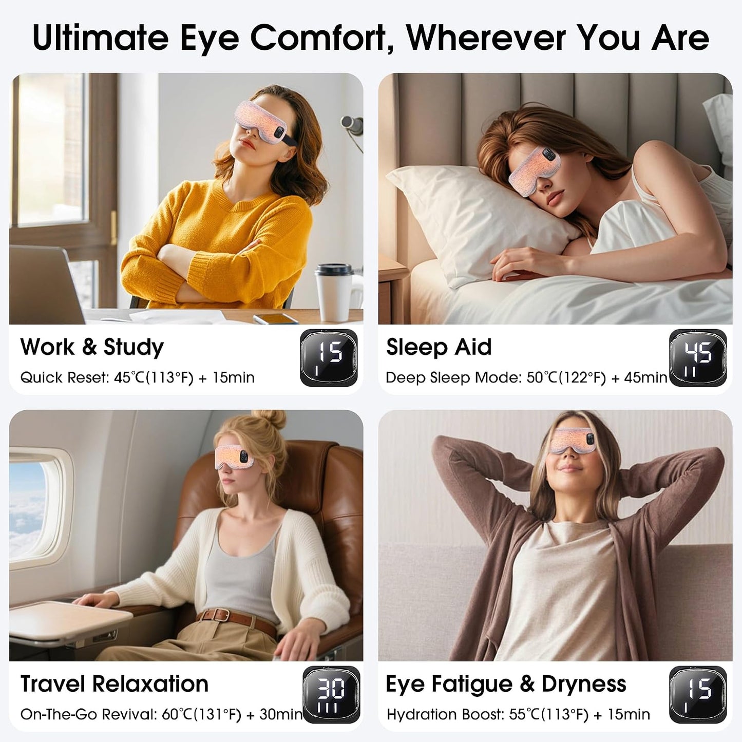 Cordless Heated Eye Therapy Mask
